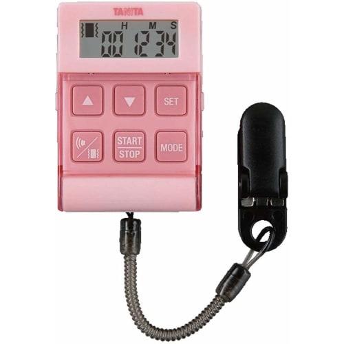 Tanita Study Timer with Strap, Vibration Function, 24-Hour, Pink, TD-370N PK