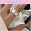 Minimalist Double Chic Layer Matte Copper Ring Stylish Adjustable Fashion Ring
