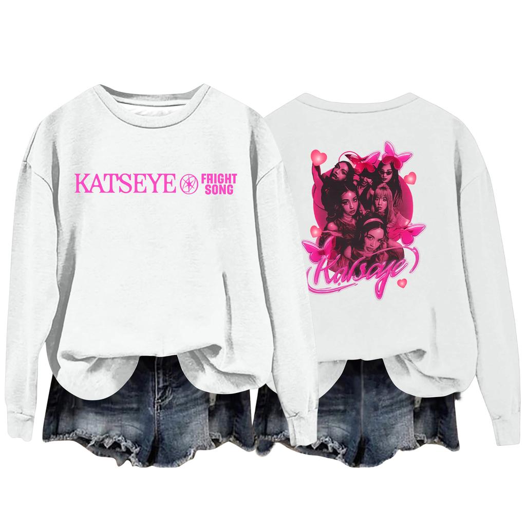 Hanorac larg casual de damă cu mânecă lungă și imprimeu