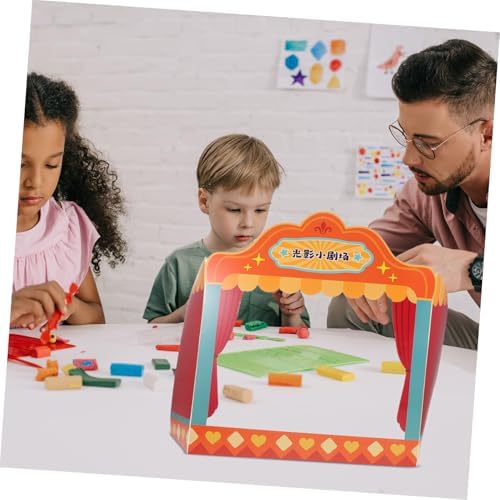 Abaodam Traditional Chinese Shadow Puppet Theater Paper Stage Creative Role Play Learning Toy Fine Motor Skills & Cultural Knowledge