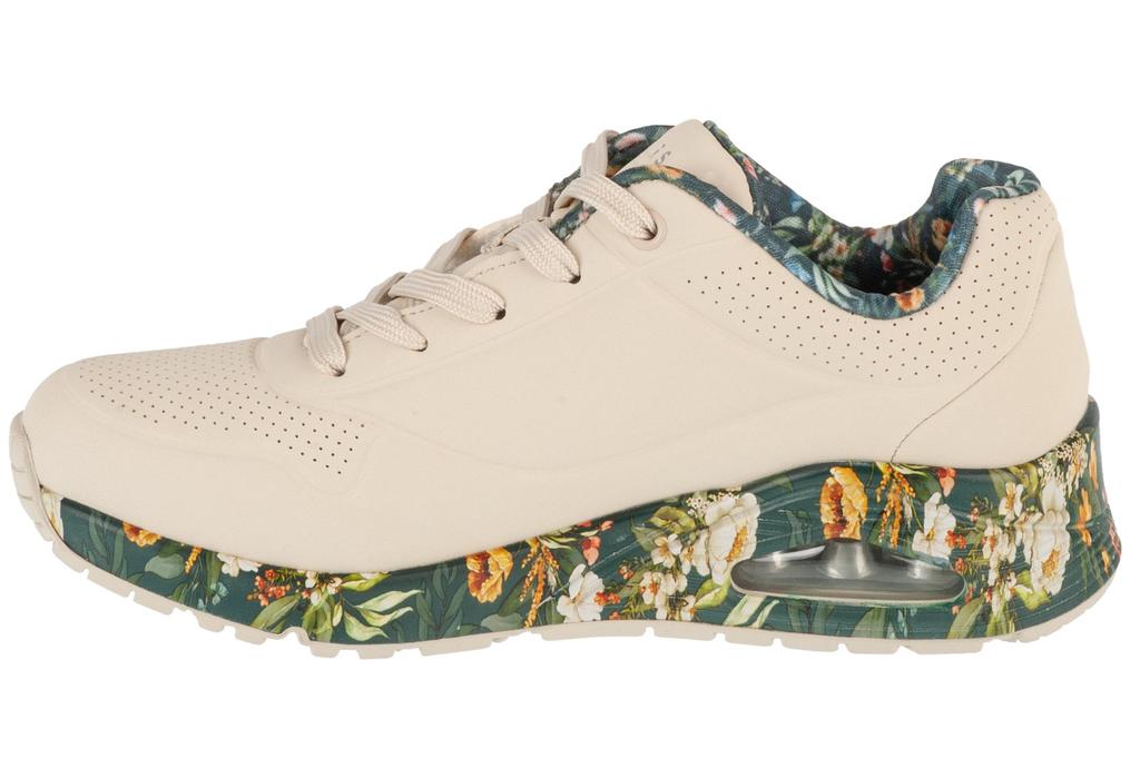 Skechers Uno - Majestic Garden, Womens Beige Sneakers