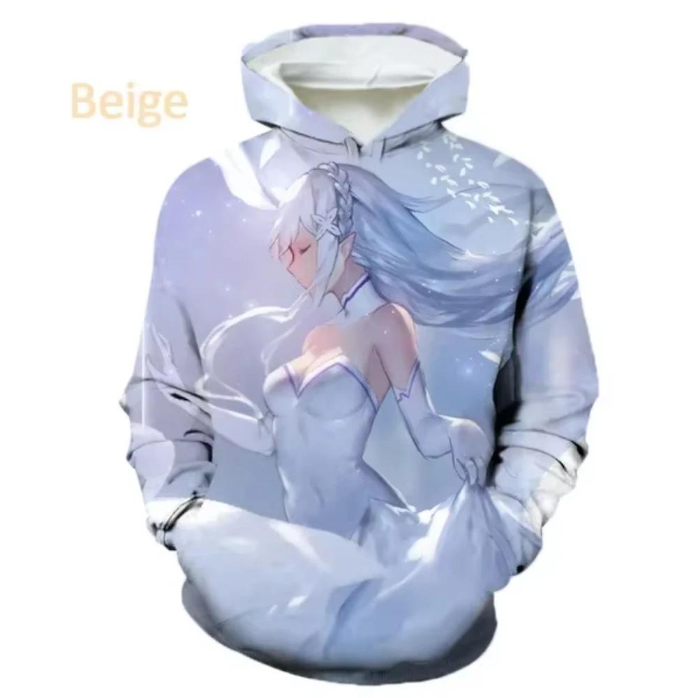 

Anime Re:Zero 3D Printed Men s Hoodie Casual Harajuku Long Sleeves Oversized Outdoor Pullover Sweatshirt Kids Unisex Clothing 160