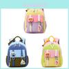 Kids School Backpack With Cartoon Pattern And Ergonomic Shoulder Straps For Kindergarten Students