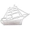 Ship Die Cuts Embossing Cutting Dies Scrapbooking Stencils for DIY Card Making
