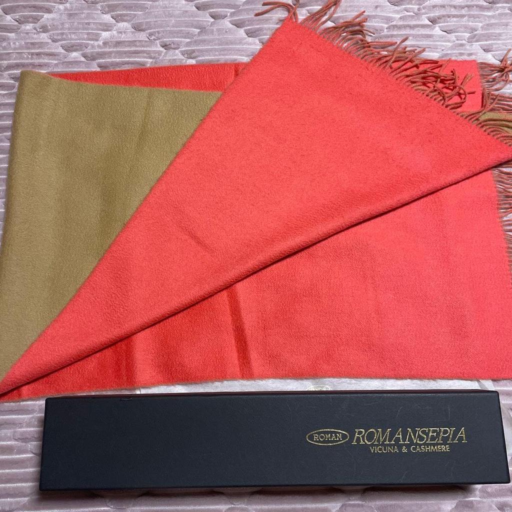 Used ROMANSEPPIA Vicua Cashmere Stole Shawl