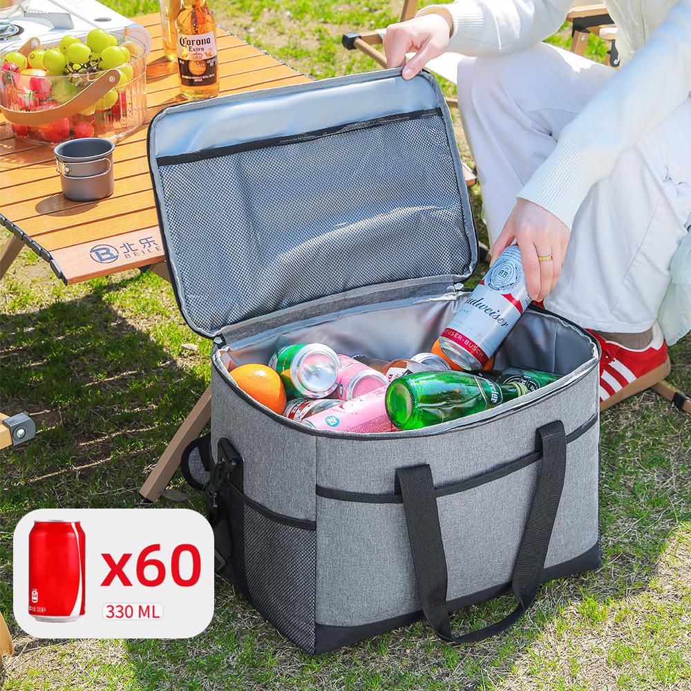 35L Insulated Outdoor Picnic and Lunch Bag – Portable Large Capacity for Fresh Keeping and Camping Ice Packs