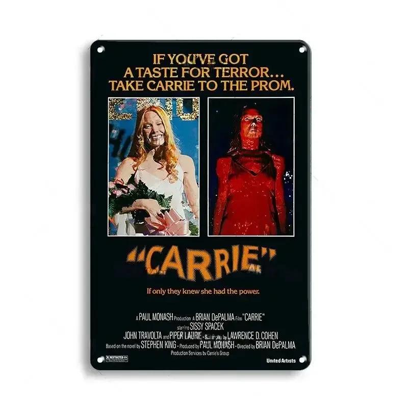 FJ Decor Classic Horror Movie Metal Tin Signs Plaque Retro Decorative Plate Bar Club Pub Wall Decoration Rusty