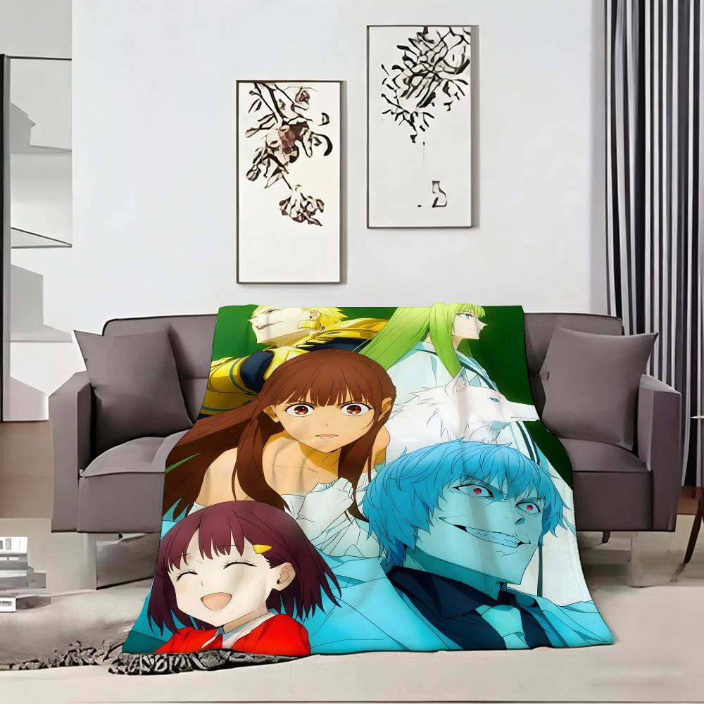 Dark Fantasy  Anime F-Fatestrange Fakes Throw Lightweight 240G Flannel Blanket Soft Skin-Friendly For Summer Cooling