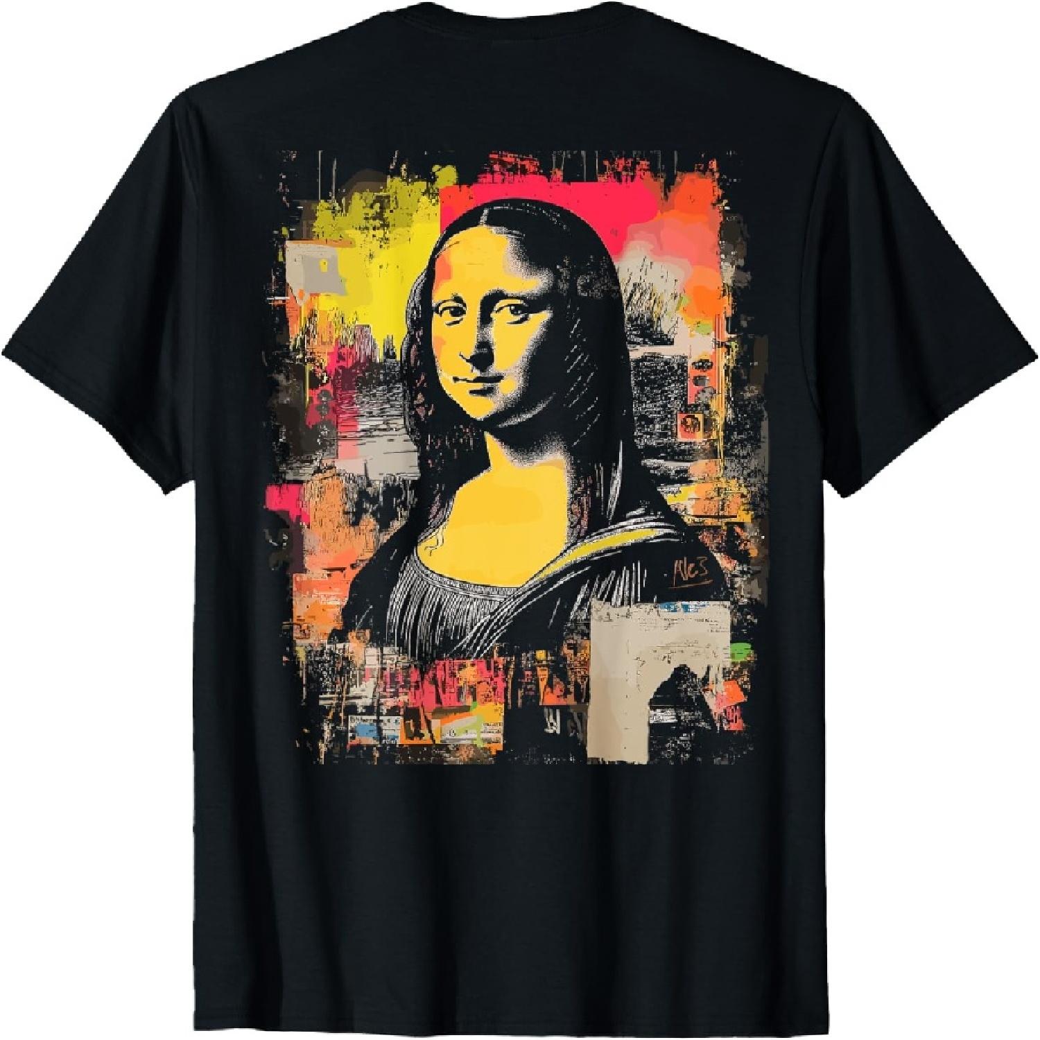 

Abstract Graffiti Art Mona Lisa Back Printed T-Shirt(4) XXXXXL різнокольоровий