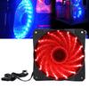 Chassis Fan Computer Cooler PC Accessory 3 Wire 15 Light Mute LED Streamer Colorful 12CM