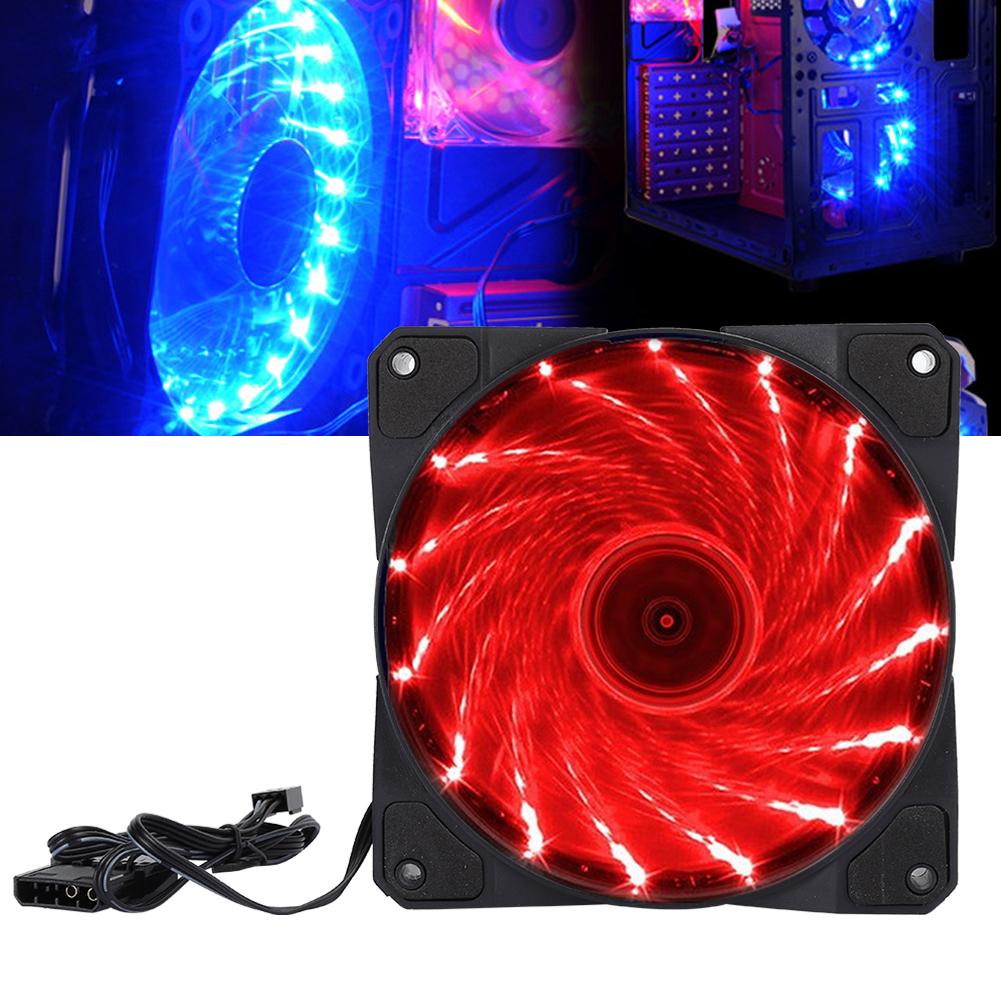 Chassis Fan Computer Cooler PC Accessory 3 Wire 15 Light Mute LED Streamer Colorful 12CM