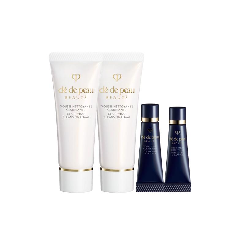 CPB Key to Skin Sample Kit Lightening and Moisturizing Isolating Cleanser Before Makeup Cleanses Pores Cleansing 20ml*2 (refreshing) Isolation 3ml*2