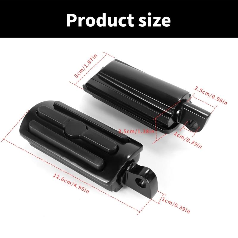 32mm Aluminum Motorcycle Foot Pegs 32mm Motorcycle Rear Footrests Motorbike Modification Part Simple Installation