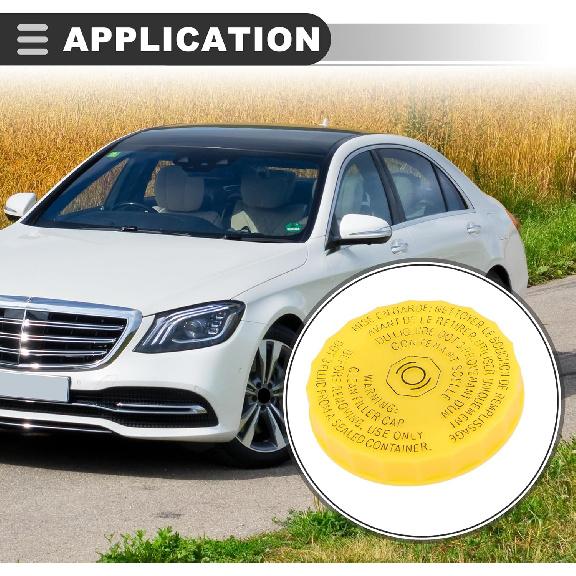 Motoforti Bremsflüssigkeitsbehälterdeckel, für Jeep Cherokee 2014-2020, Kunststoff, Nr. 68211910AB, Gelb