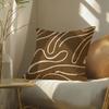 Creamywhitebrown Pillow Case Pillowcase, Double-Sided Printed, Sofa Cushion, Bedroom Headboard