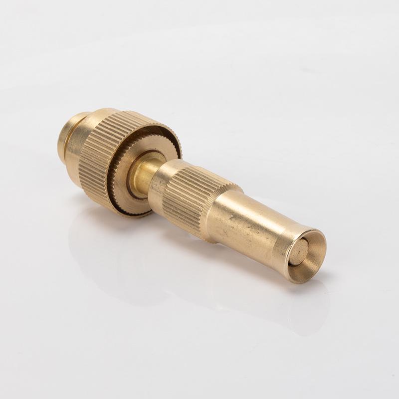 All-Copper Water Gun Nozzle for Garden, Car Wash, & Flowers - 4-Point & 6-Point Direct Injection Gun