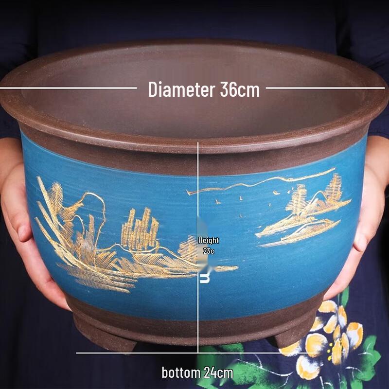 

Керамический горшок для растений из исинской глины