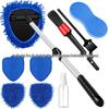Telescopic Microfiber Car Window Cleaning & Defogging Brush Set