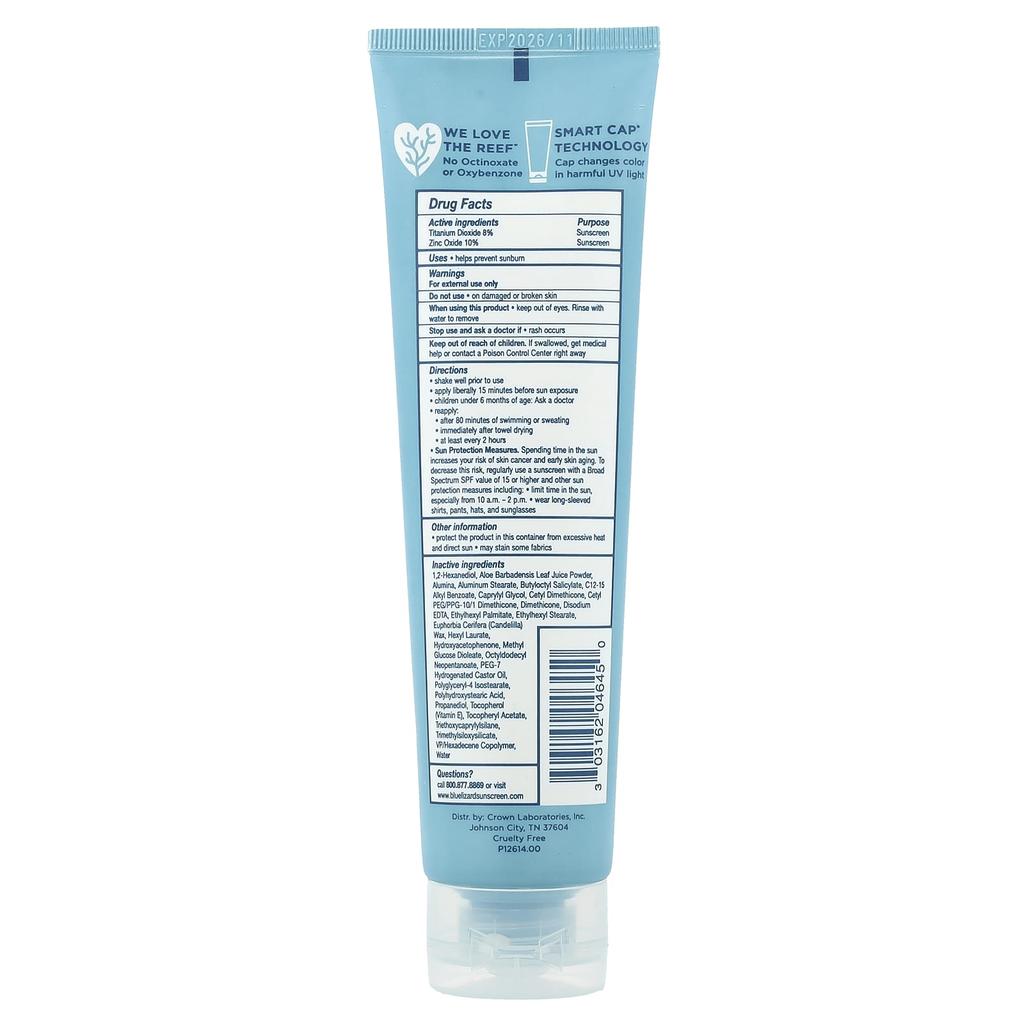 Blue Lizard Australian Sunscreen Sensitive Mineral Sunscreen, SPF 50, 148 Ml (5 Fl Oz)