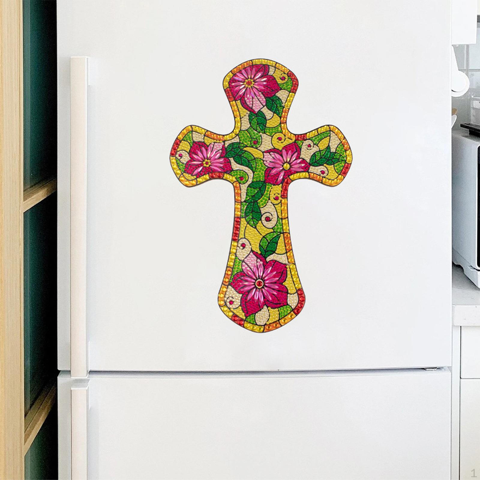 5D of painting Wreath Ornament full Rhinesnes By Numbers Decor Rosy Cross