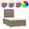 VidaXL Sommier à Lattes de Lit avec Matelas et LED, Lit Rembourré, Lit Double, Lit Adulte de Chambre à Coucher Intérieur, 3135585