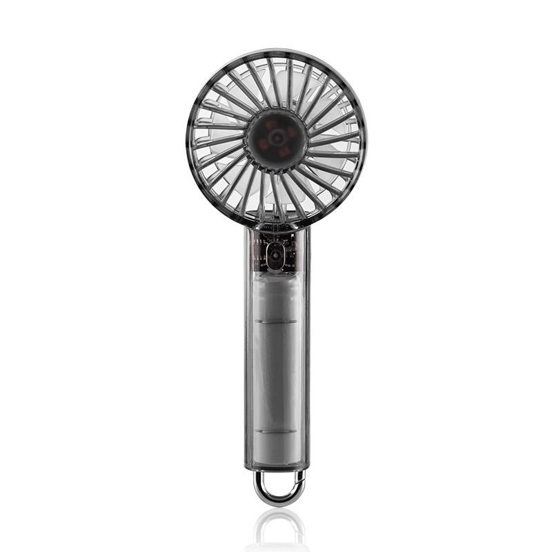 Transparent Handheld High-Speed Fan USB Student Outdoor Rechargeable Portable Adjustable Strong Wind Power Convenient Small Fans