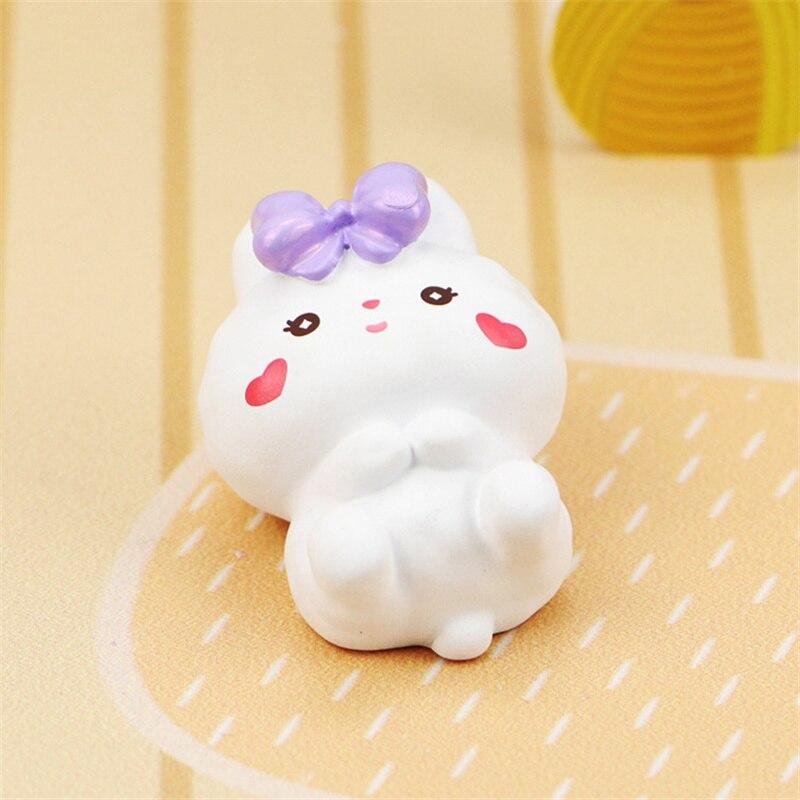 Cute Bunny Cake Decoration Rabbit Animal Ornaments Cake Topper Party Dessert Decor Birthday Party Baby Shower Baking Supplies
