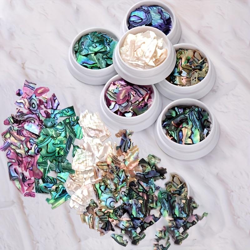 Irregular Natural Abalone Shell Pieces Nail Art Decor Parts Shellfish Fragments Decoration Flashing Nail Manicure Gravel Flakes