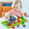 Jogo de construção de cubos para crianças, 2 jogadores, batalha, cubo geométrico, empilhamento, correspondência, jogo de tabuleiro interativo para pais e filhos, brinquedo educacional, presente para meninos e meninas