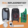 Keyecu Flip Remote Key Fob for Kia Optima 2016 2017 2018   Car Key Replacement FCC ID: SY5JFRGE04 P/N:95430-D4010 433MHz 4 Buttons
