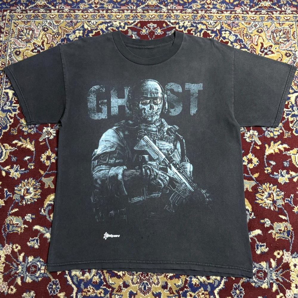 Call of Duty Modern Warfare 2 MW Ghost T-Shirt Video Game Promo Graphic Tee S