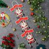 Merry Christmas Decor Santa Claus Climbing on Rope Wall Hanging Ornament Props Christmas Tree Decoration Items