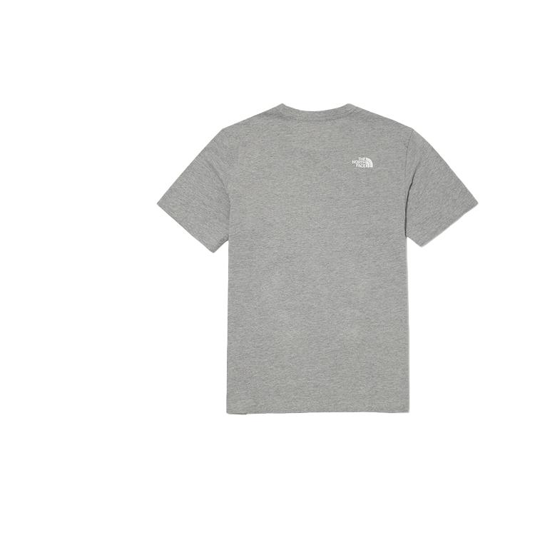 THE NORTH FACE T-Shirts Unisex Gray Crew Neck Moderate Straight Fit NT7UN02D