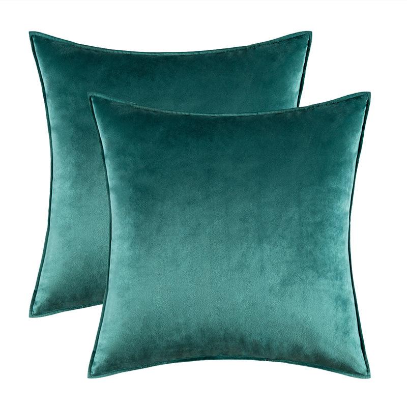 Home Decoration Edge Velvet Waist Pillow Cushion Cover Super Soft Plush Hotel Sofa Pillow Cover