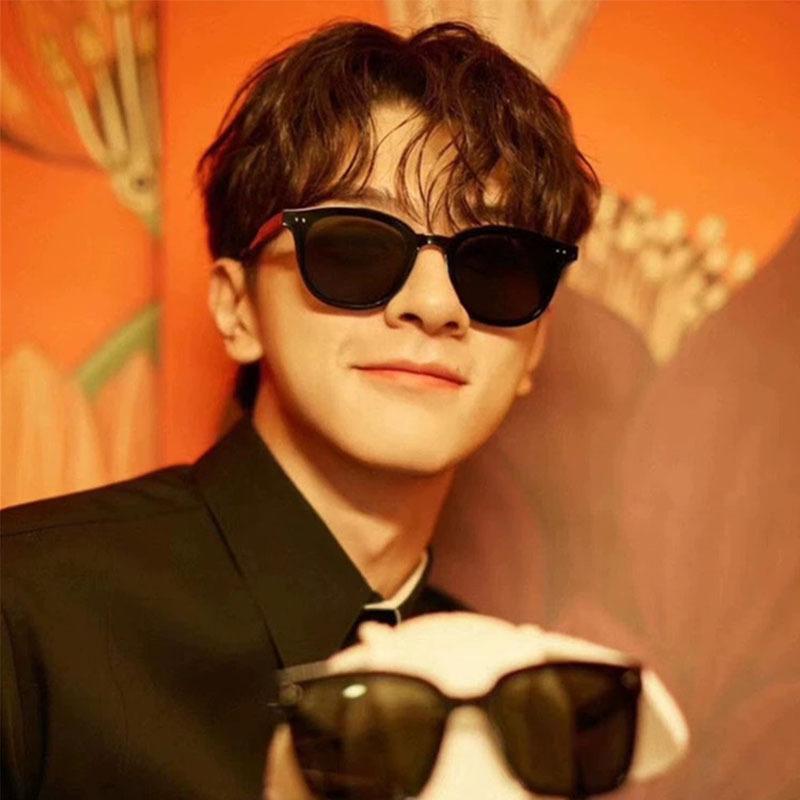 Sunglasses Sunscreen Small Frame Frame Jennie With Sunglasses Women'S Retro Brown Glasses