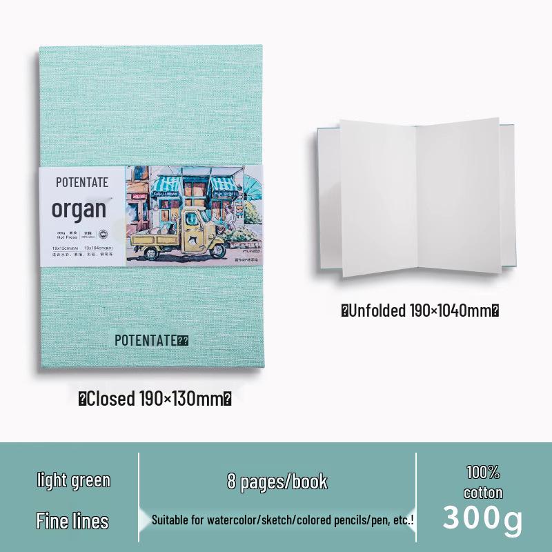 Zun Jue Accordion Style Cotton Folding Blank Painting and Photo Album for Student Graduation Souvenir