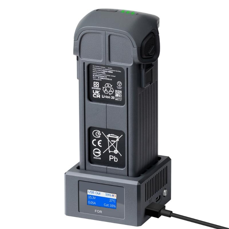 Intelligent Drones Battery Chargers with Color Screen Fast Charging Hub Intelligent Control Safety Features for 4Pro Photography