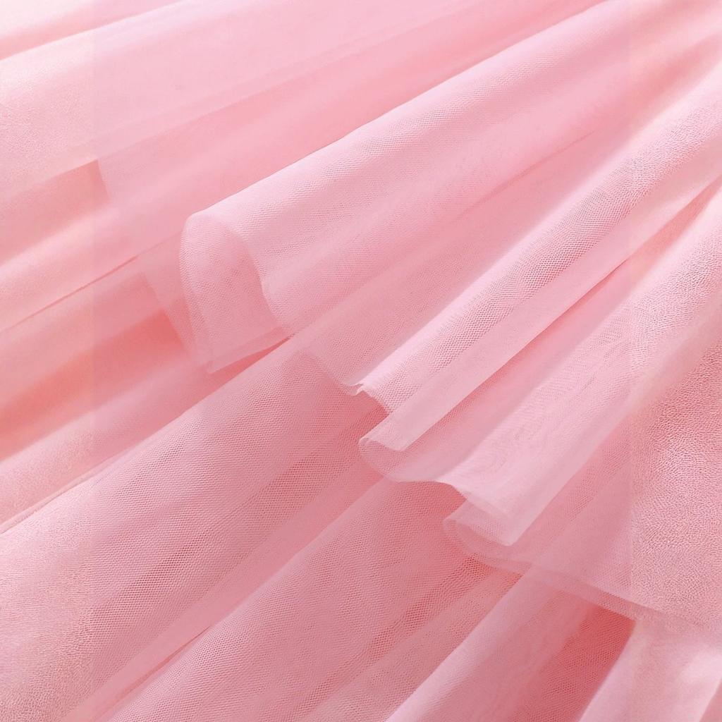 Letnia sukienka księżniczki dla dziewczynek Oddychająca siateczka Urocza sukienka dla dzieci