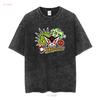 Yatterman Time Bokan Doronjo T-Shirt Rot Tatsunoko Production JP LTD Original Vintage Gewaschene Designerkleidung Stilvoll Leicht