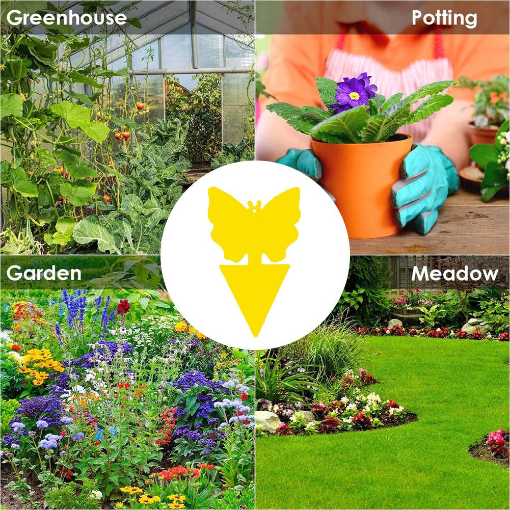 

10 шт. водонепроницаемые ловушки для мух, липкая доска для насекомых, убийца насекомых (бабочка)