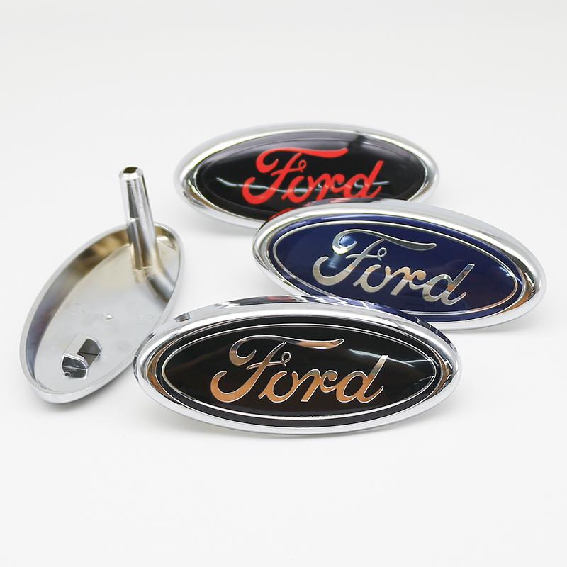 14.5x6.5cm ABS Spring Replacement Emblem Badge For Ford Mondeo Focus Fusion MK2 MK4 F150 F250 Auto Exterior Tuning Accessories