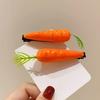 Unique And Practical Resin Hair Clip Shaped Like Fruits And Vegetables Hairpin Suitable For Girls' Everyday Styling
