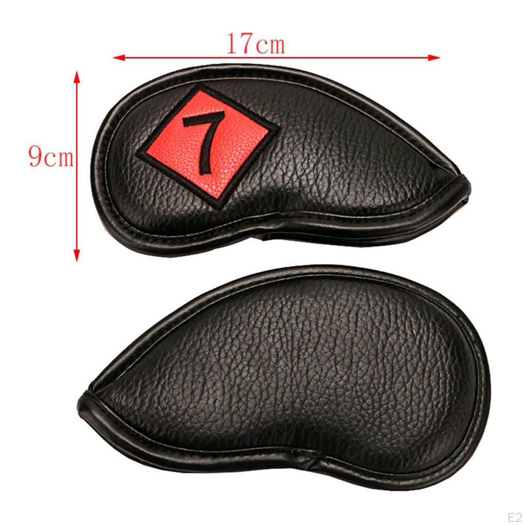 11PCS Golf Cover with Numbers Recognition Club Headcover Wedges Sleeve Anti-Scratch Carrying Travel