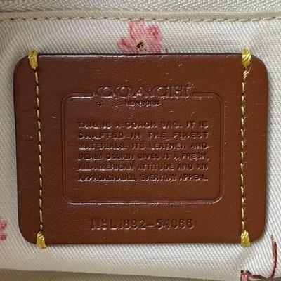 COACH Dreamer 2-Way Denim Collection Tote Bag Gold Hardware Logo Charm Authentic