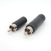 1Pcs RCA Male Plug To 6.35mm 6.5mm To 3.5mm 3Pole Stereo Female Jack Adapter 6.35 3.5 Audio M/F Connector BlackGood Product