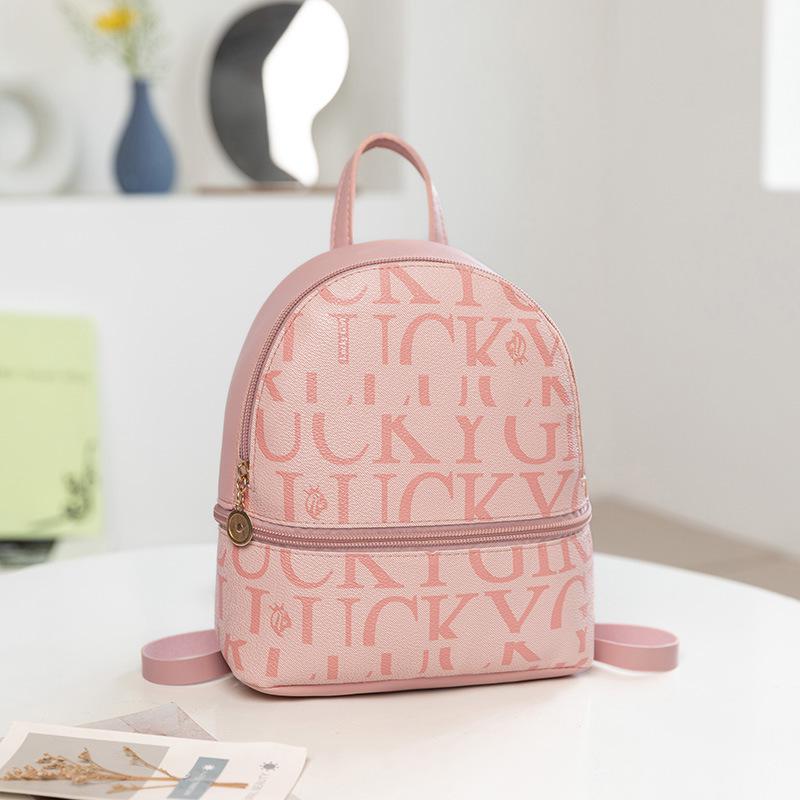 2023 Women's Fashion Letter Print Backpack - Casual & Versatile Single Shoulder Bag
