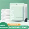 Disposable Cotton Bath Towels Bulk Pack, Extra Thick Travel Towels with Individual Wrapping for Hotel Gym & Camping - 30x60cm To 70x140cm