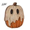 Decorative Wood Painting Art Halloween Wooden Ornaments, Distressed Pumpkin/Cat Decorations, Desktop & Wall Durable Tabletop Decors for Autumn Harvest