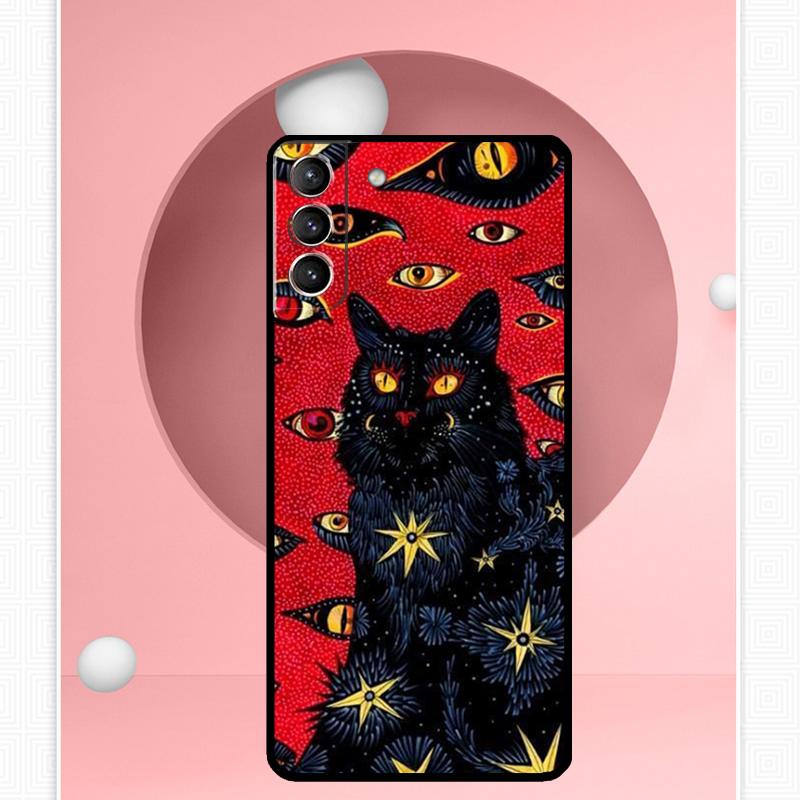 Eye Illustration Case For Samsung Galaxy S24 Ultra S22 Plus S20 S21 FE S8 S9 S10 Note 10 20 S23 Ultra Cover