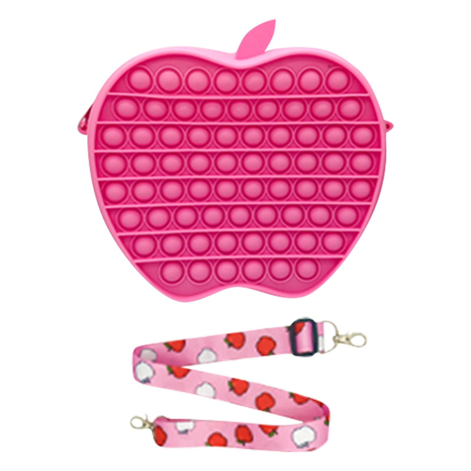 

Кошелек для монет с нажимной игрушкой, игрушки для снятия стресса с пузырьковой игрушкой для взрослых и детей One Size